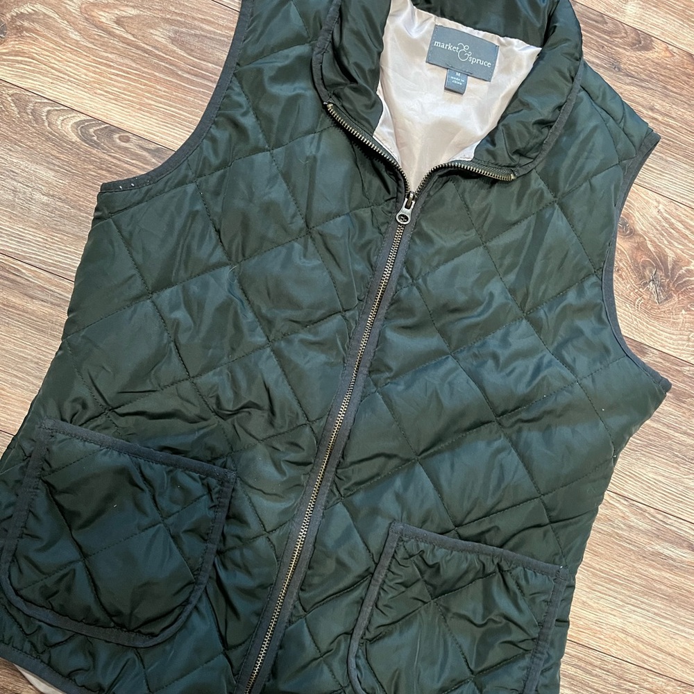 Army Green Puffer Vest